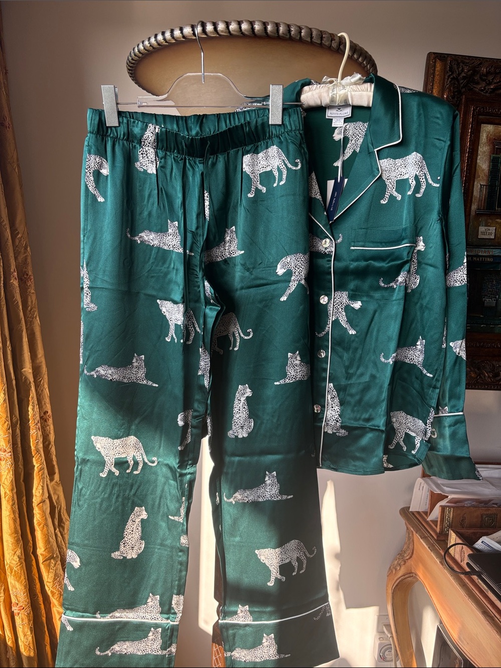 Petite plume 100% silk pajamas set